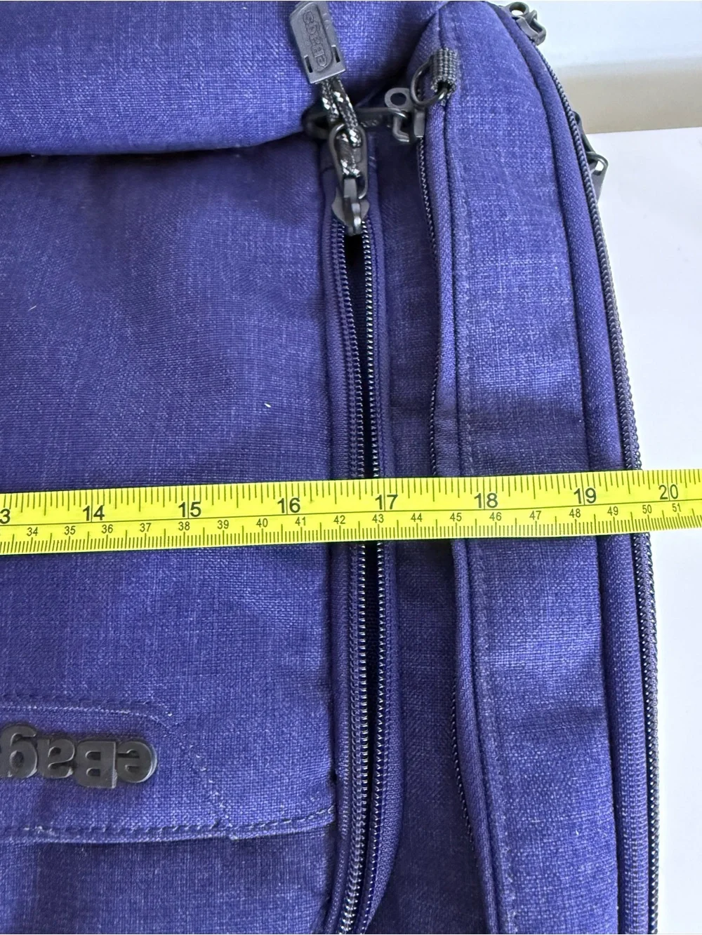 eBags Professional Slim Laptop Backpack Blue Travel Sentry TSA Approved Bag